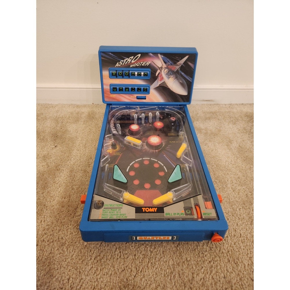VTG TOMY Astro Shooter Pinball Electronic Tabletop Game tested